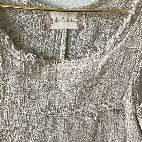 ALTAR'D STATE Womens Ombre Swing Dress Small Neutral Minimalist Lightweight - Picture 4 of 5